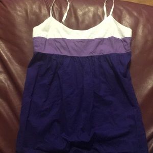Gap purple color block tank
